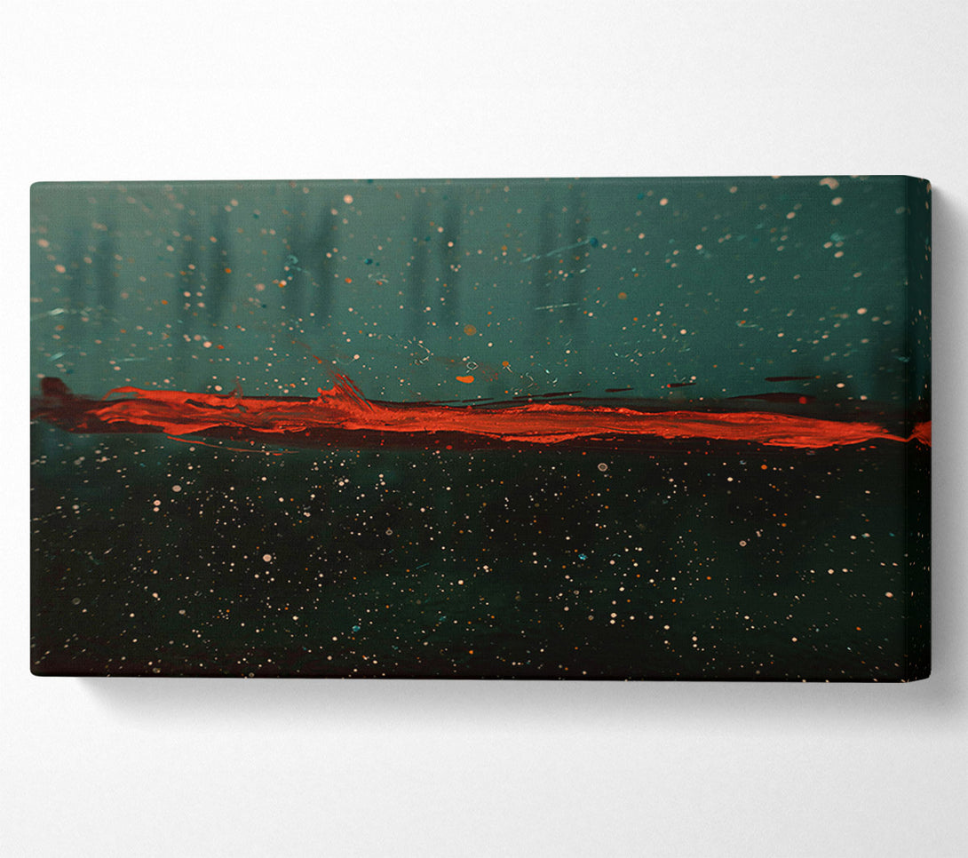  A Canvas Print of Crimson Horizon'S Glow Canvas Art