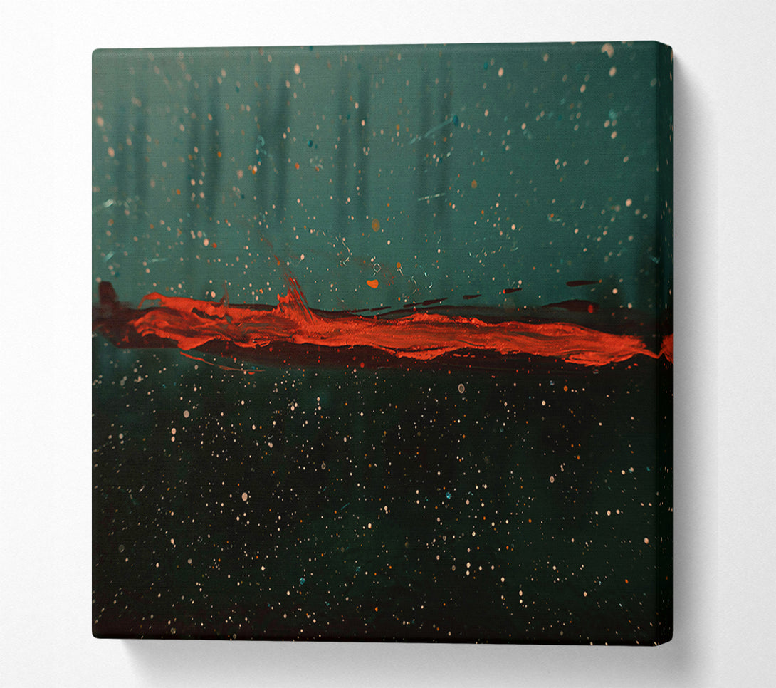  A Canvas Print of Crimson Horizon'S Glow Canvas Art