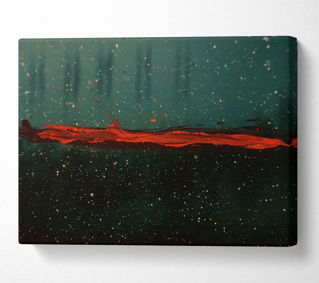  A Canvas Print of Crimson Horizon'S Glow Canvas Art
