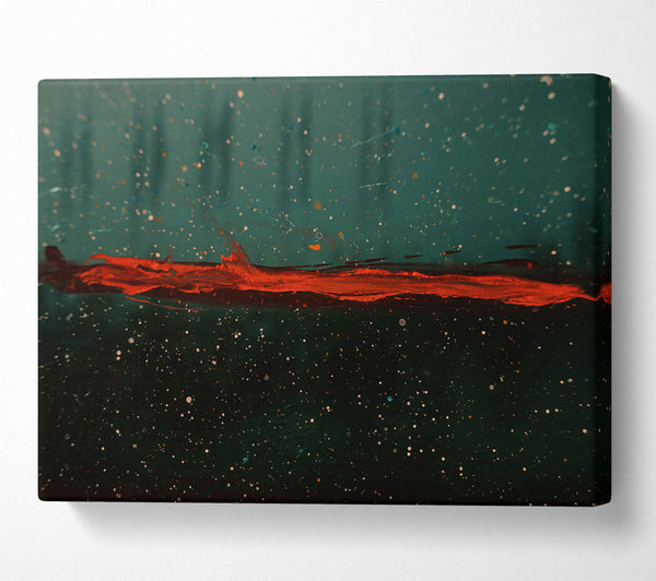  A Canvas Print of Crimson Horizon'S Glow Canvas Art