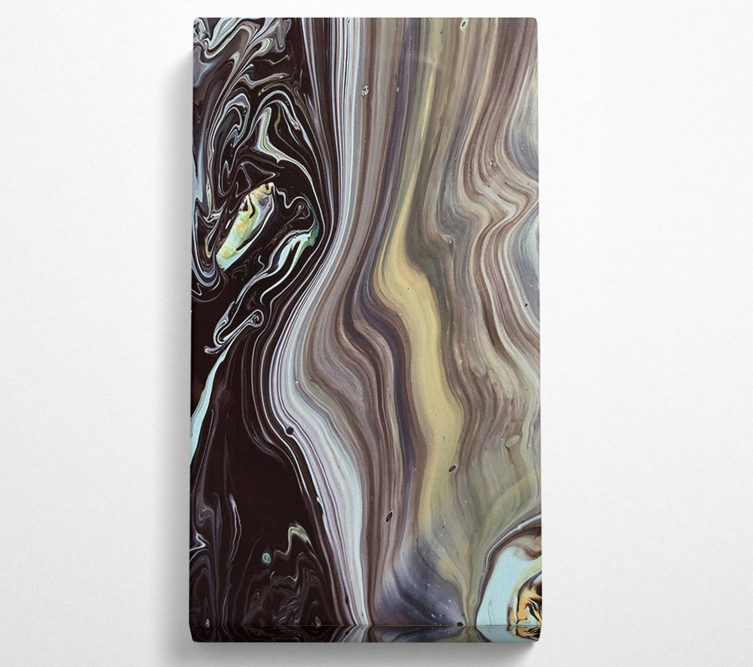  A Canvas Print of Black And Gold Swirls Canvas Print