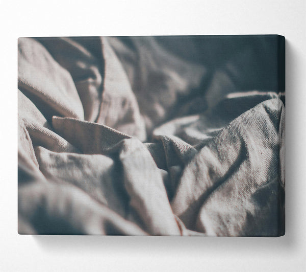  A Canvas Print of White Fabric Folds Canvas Wall Art
