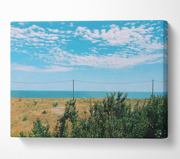  A Canvas Print of Azure Coastal View Canvas Wall Art
