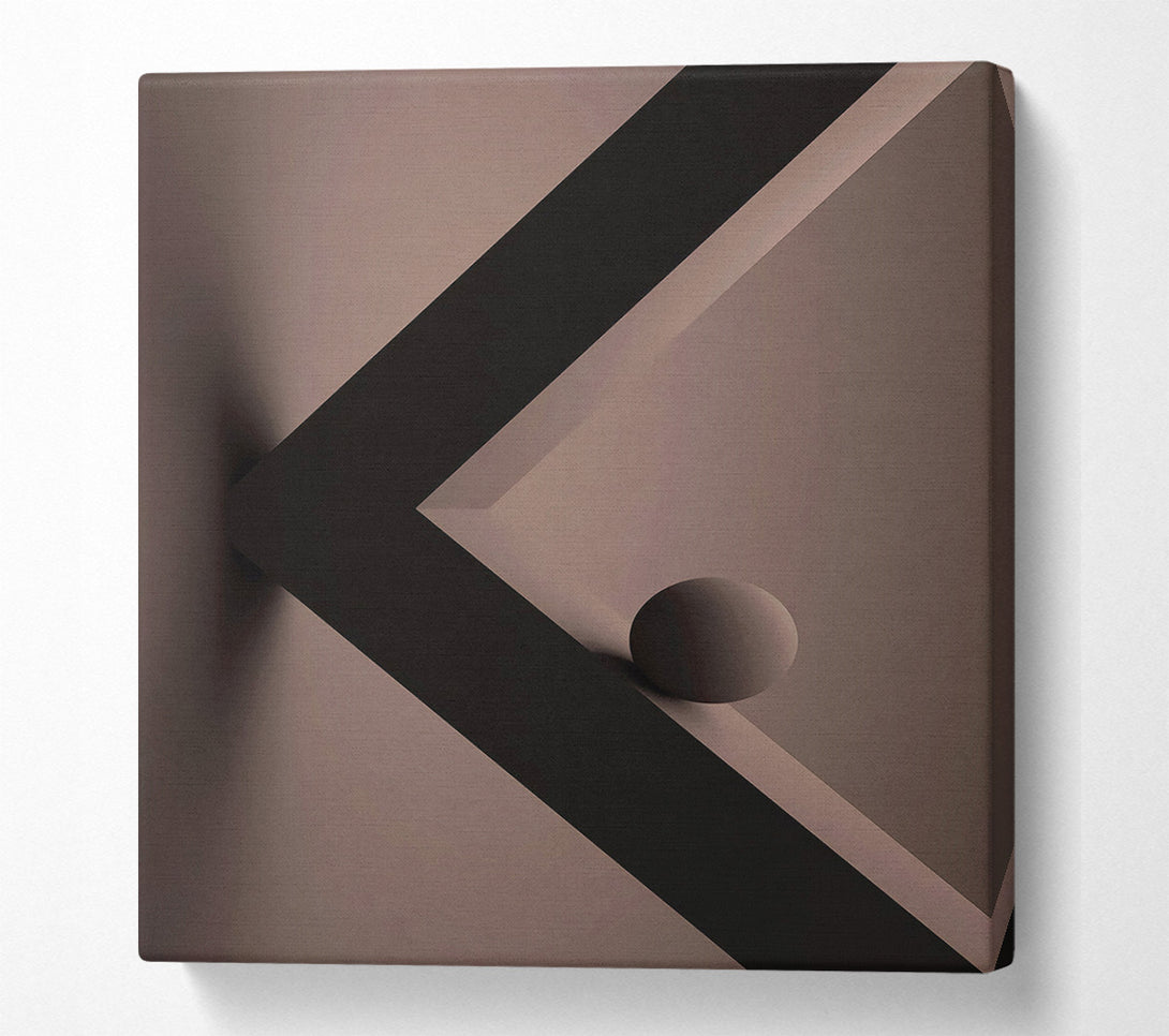  A Canvas Print of Brown Ball Canvas Print