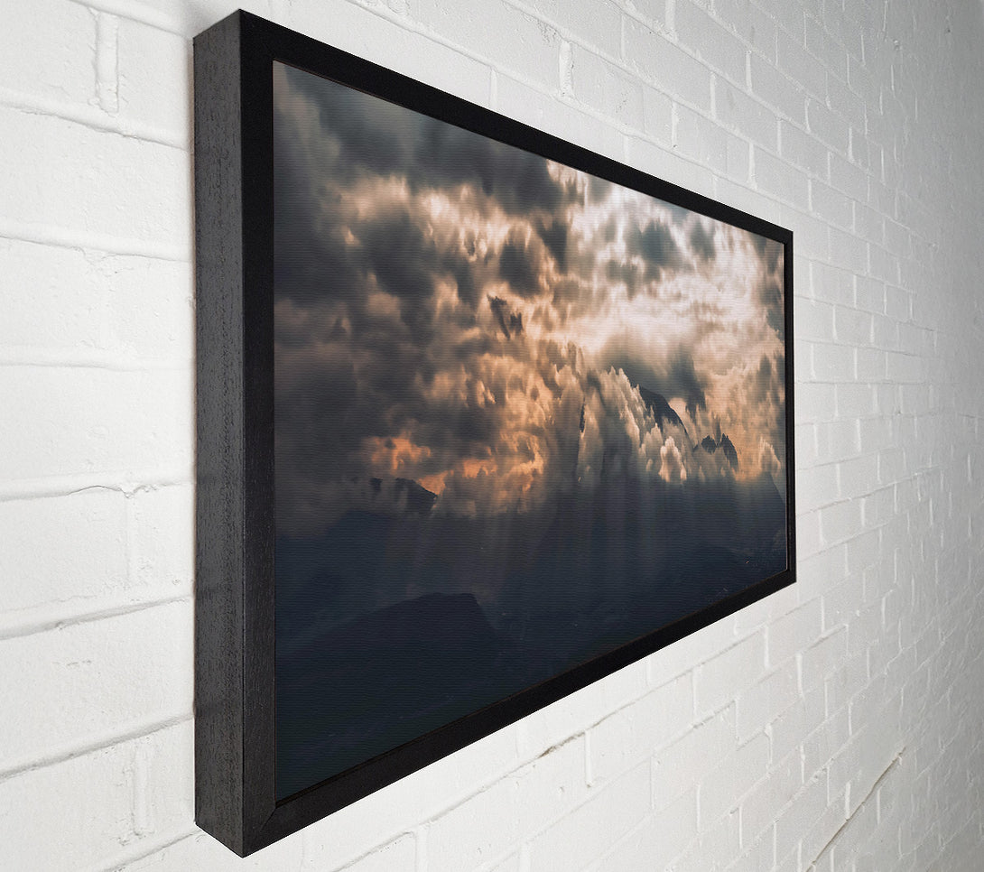  A Canvas Print of Golden Cloud Veil Canvas Wall Art