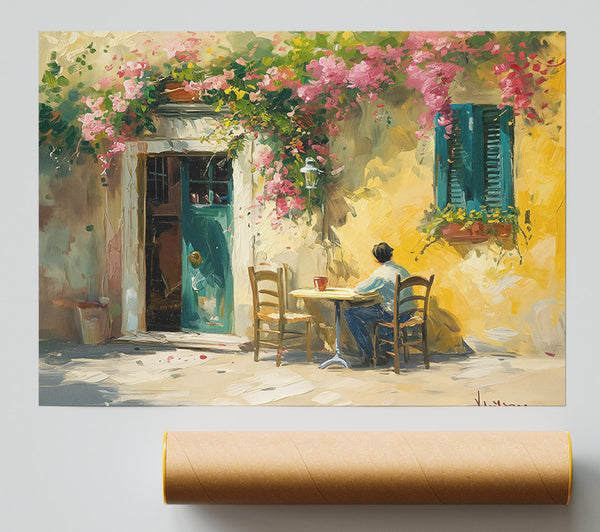 Yellow Cafe Solitude Print