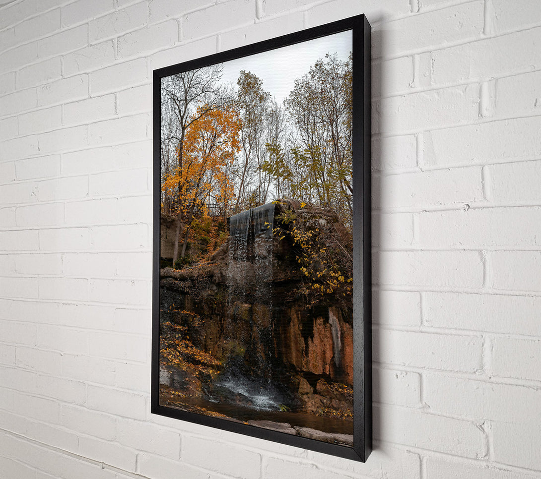  A Canvas Print of Golden Falls Cascade Canvas Print