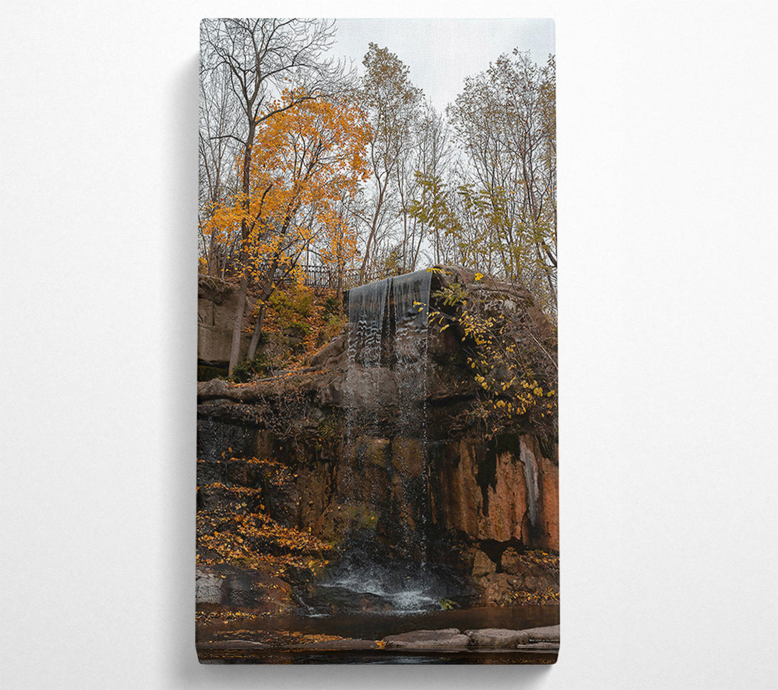  A Canvas Print of Golden Falls Cascade Canvas Print
