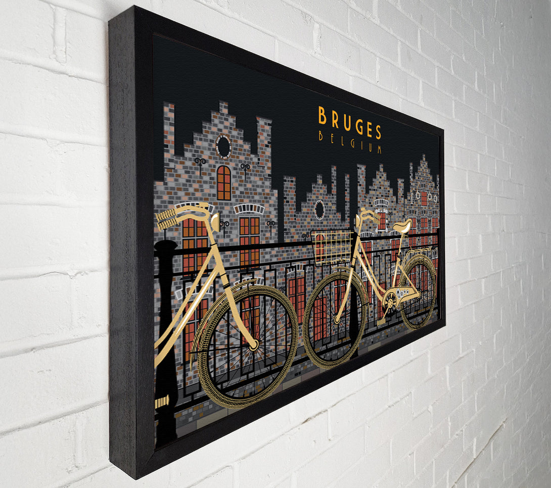  A Canvas Print of Bruges Belgium Canvas Wall Art