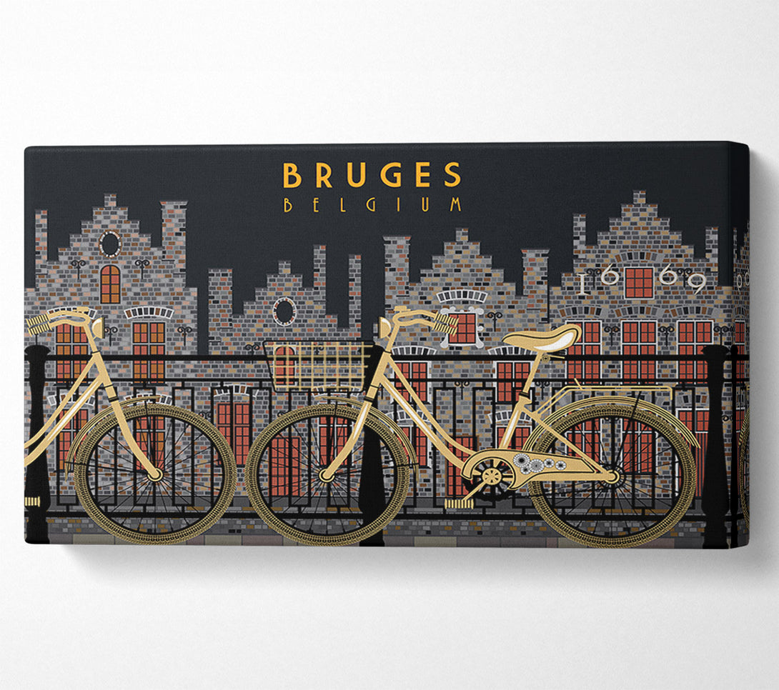  A Canvas Print of Bruges Belgium Canvas Wall Art