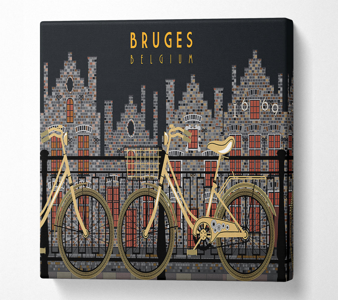  A Canvas Print of Bruges Belgium Canvas Wall Art