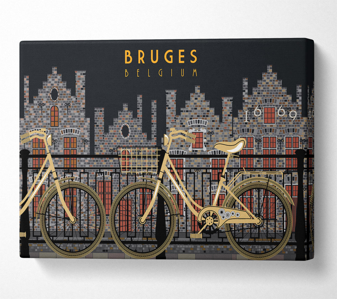  A Canvas Print of Bruges Belgium Canvas Wall Art