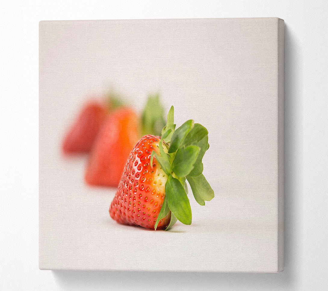  A Canvas Print of Red Strawberry Delight Canvas Print