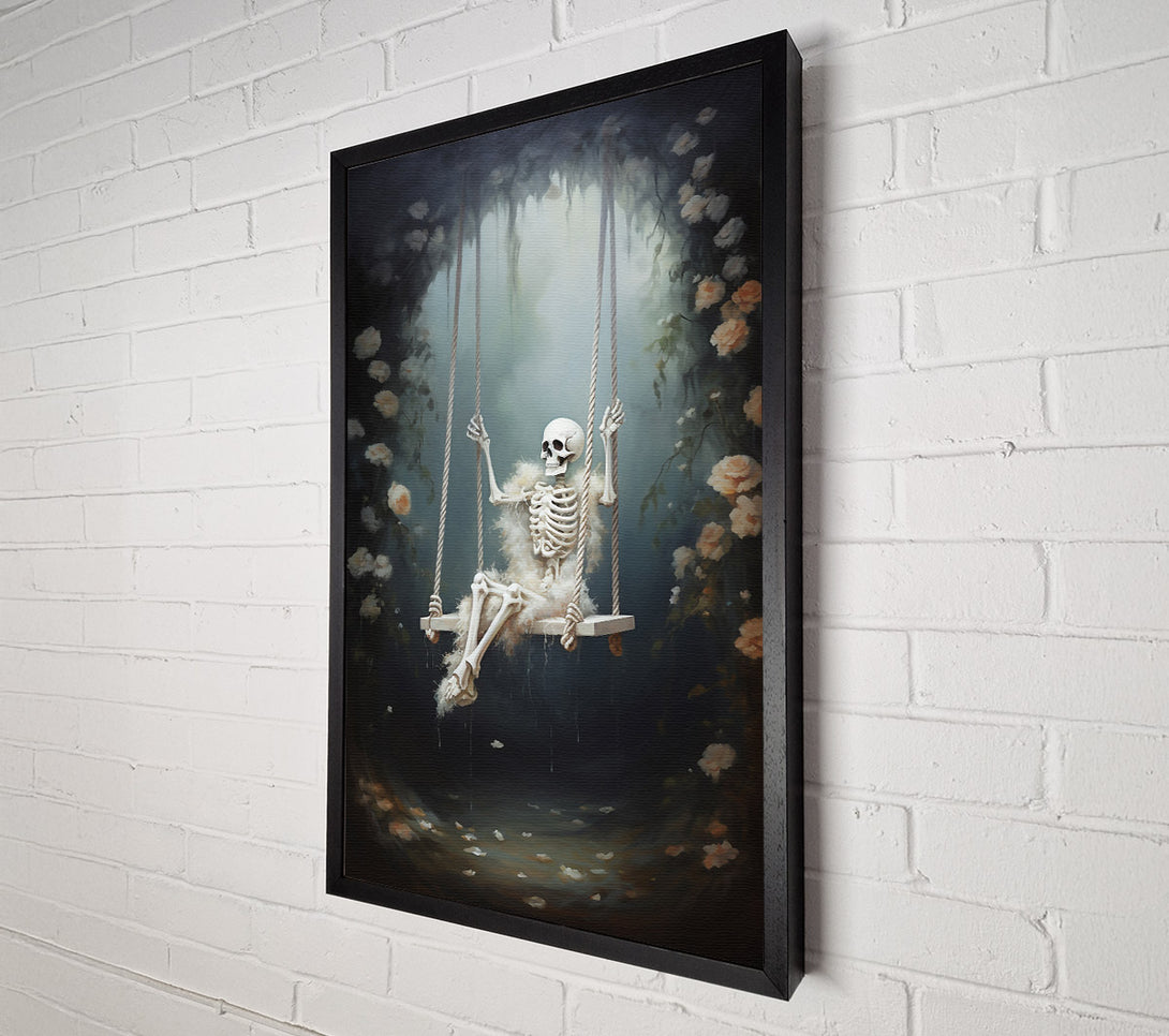  A Canvas Print of Pale Swinging Bones Canvas Wall Art