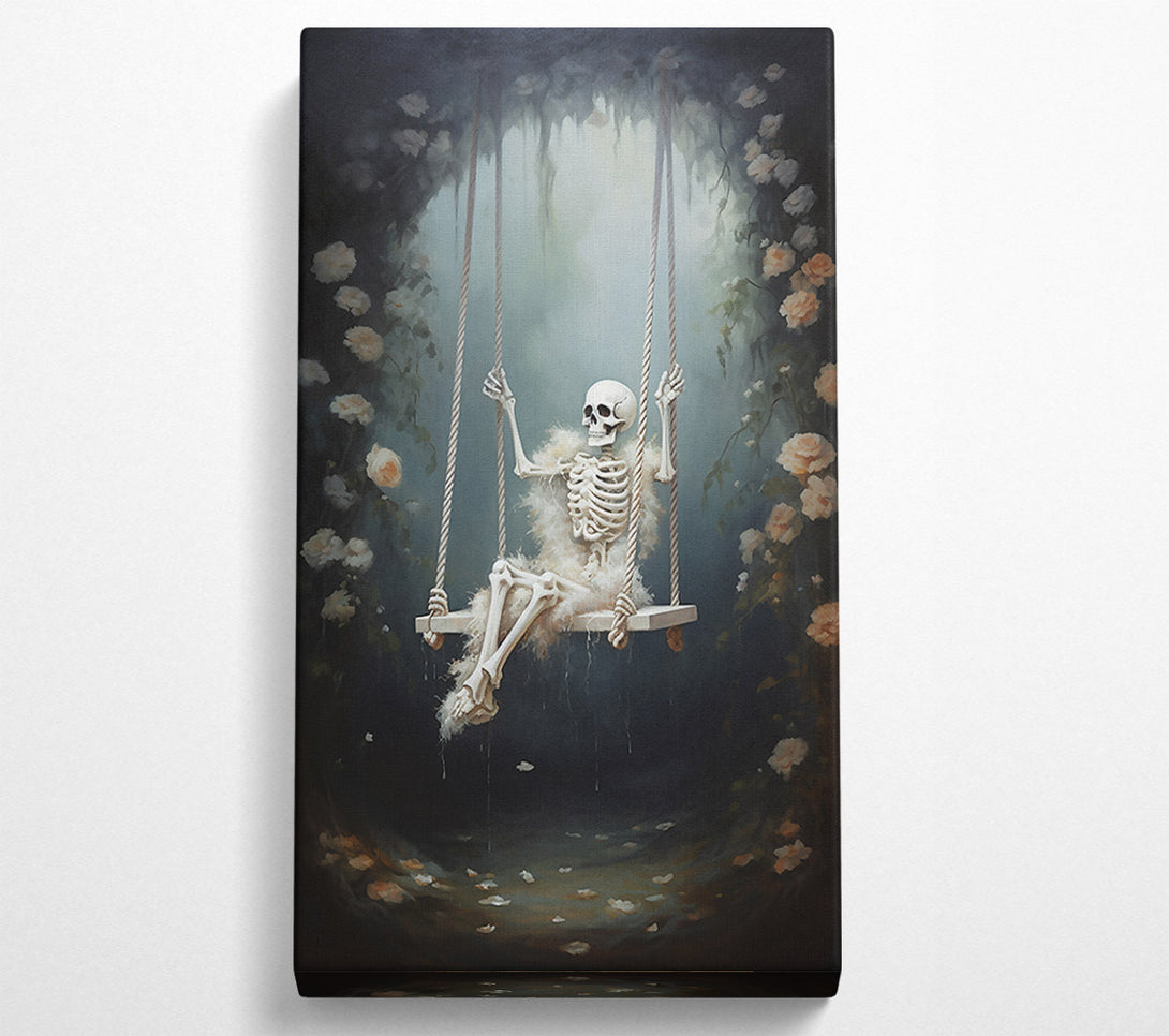  A Canvas Print of Pale Swinging Bones Canvas Wall Art