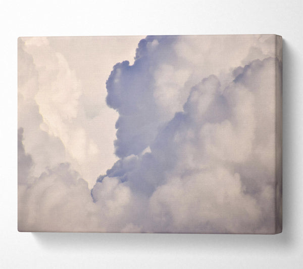  A Canvas Print of Pale Blue Cumulus Canvas Print