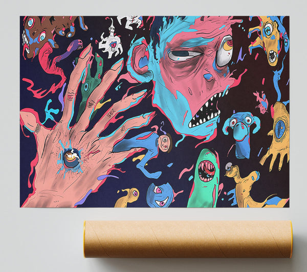 Blue And Crimson Scream Giclee Print