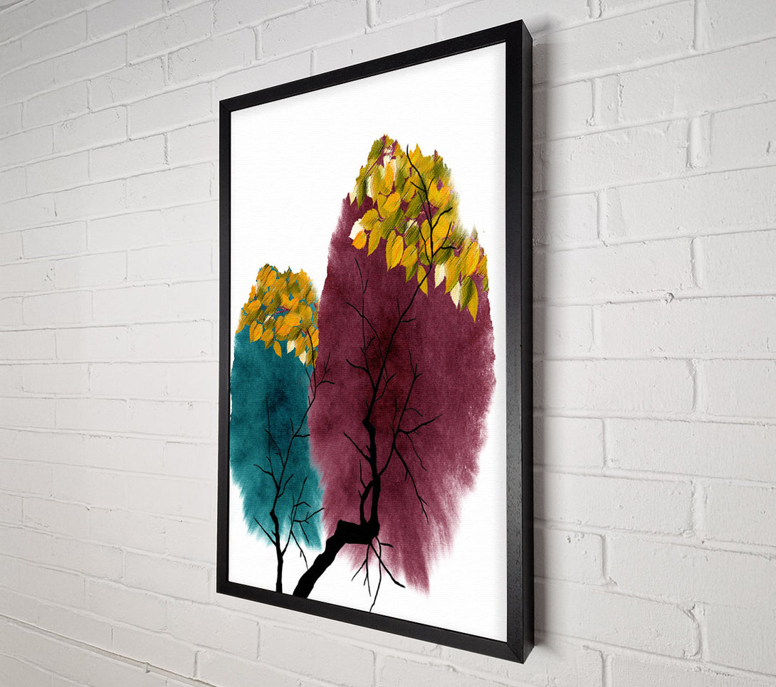  A Canvas Print of Brush Pain Trees Canvas Art