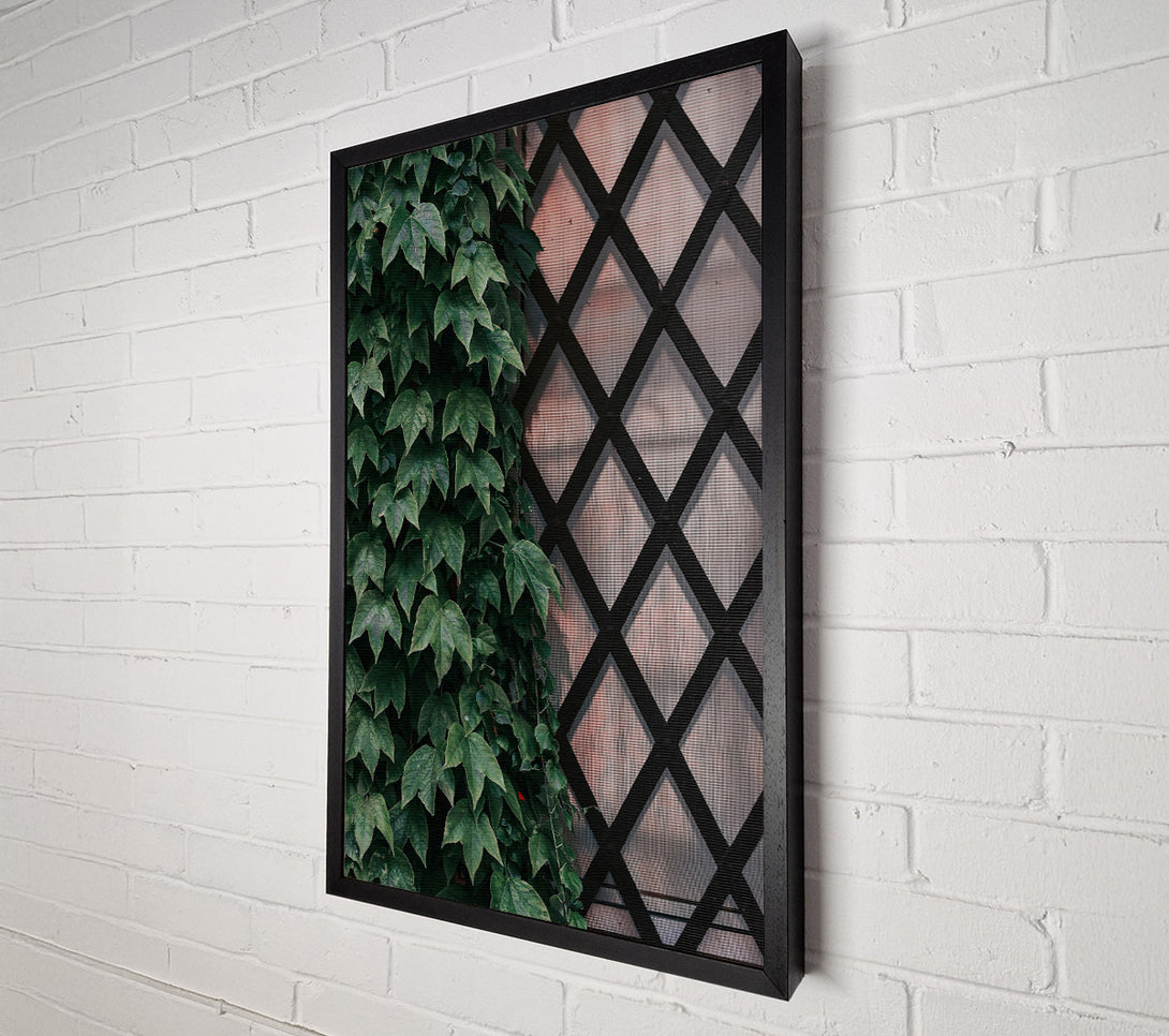  A Canvas Print of Emerald Latticework Canvas Wall Art