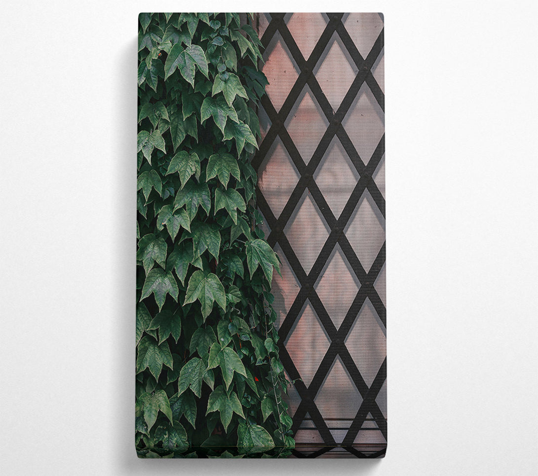  A Canvas Print of Emerald Latticework Canvas Wall Art