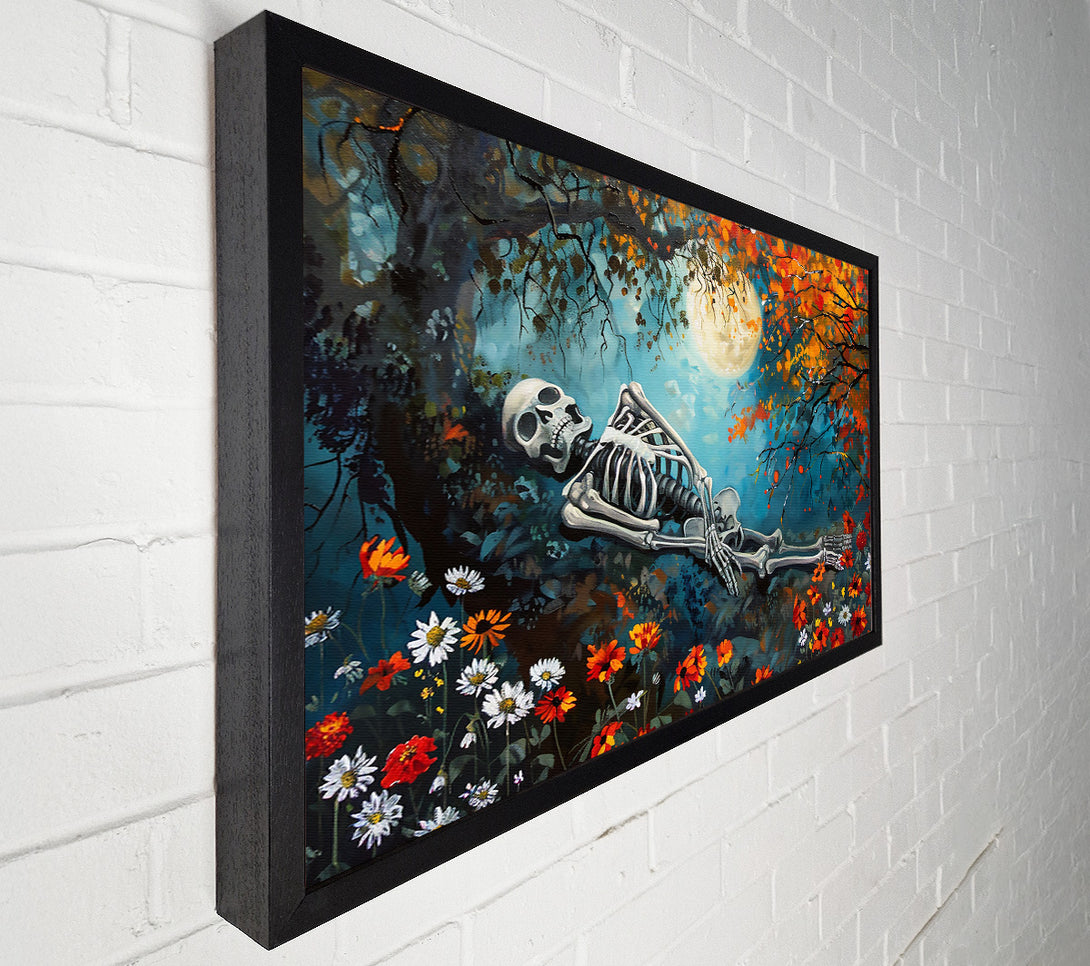  A Canvas Print of Azure Bones Resting Canvas Wall Art