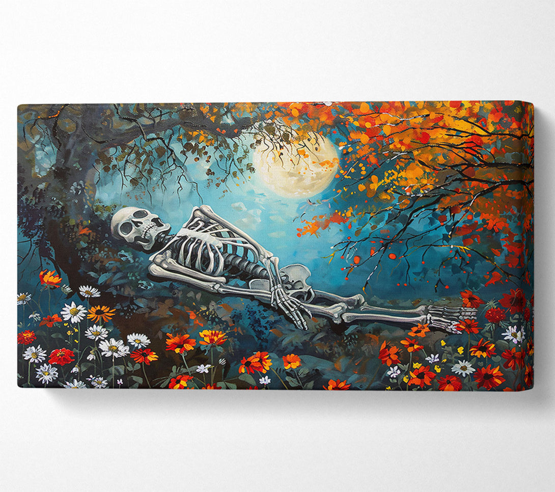  A Canvas Print of Azure Bones Resting Canvas Wall Art
