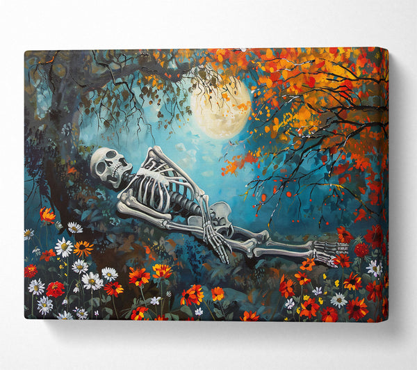  A Canvas Print of Azure Bones Resting Canvas Wall Art