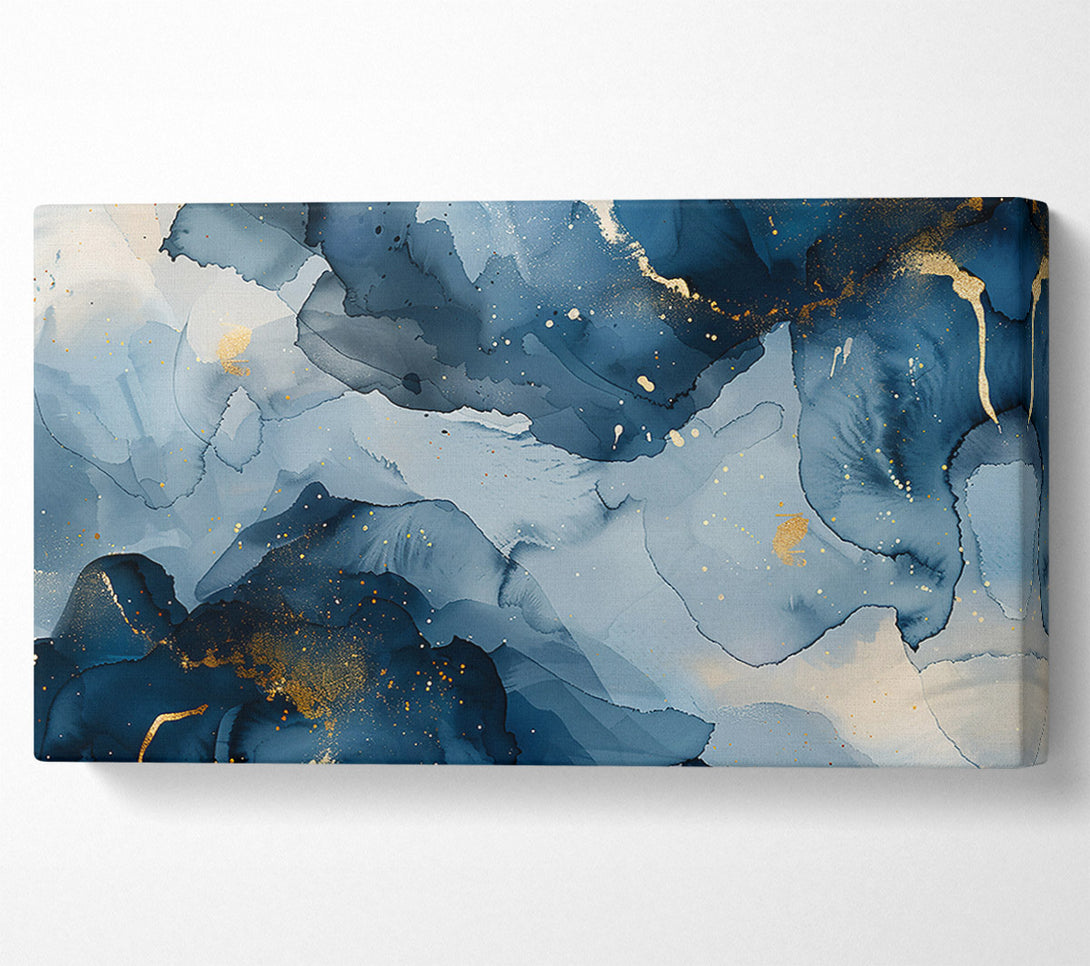  A Canvas Print of Azure Ink Dreams Canvas Wall Art