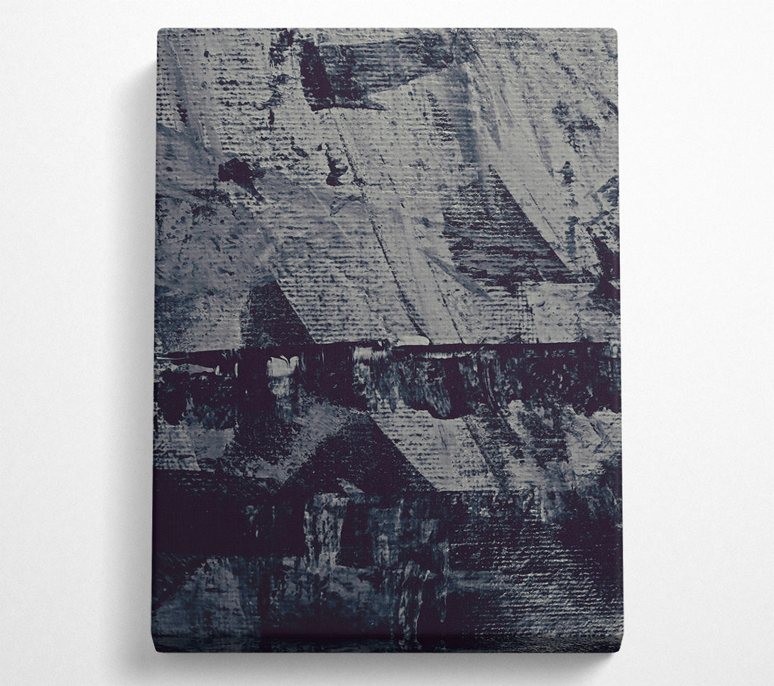  A Canvas Print of Indigo Abstract Strokes Canvas Art