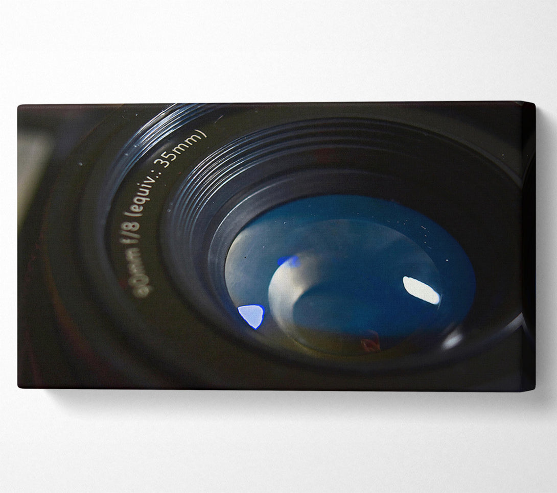  A Canvas Print of Blue Lens Reflection Canvas Art