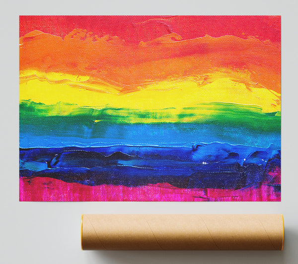 Orange And Blue Hues Poster