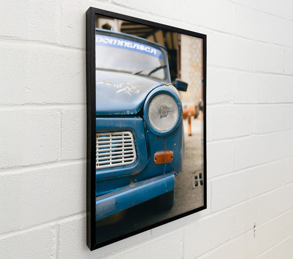 Blue Car'S Headlight