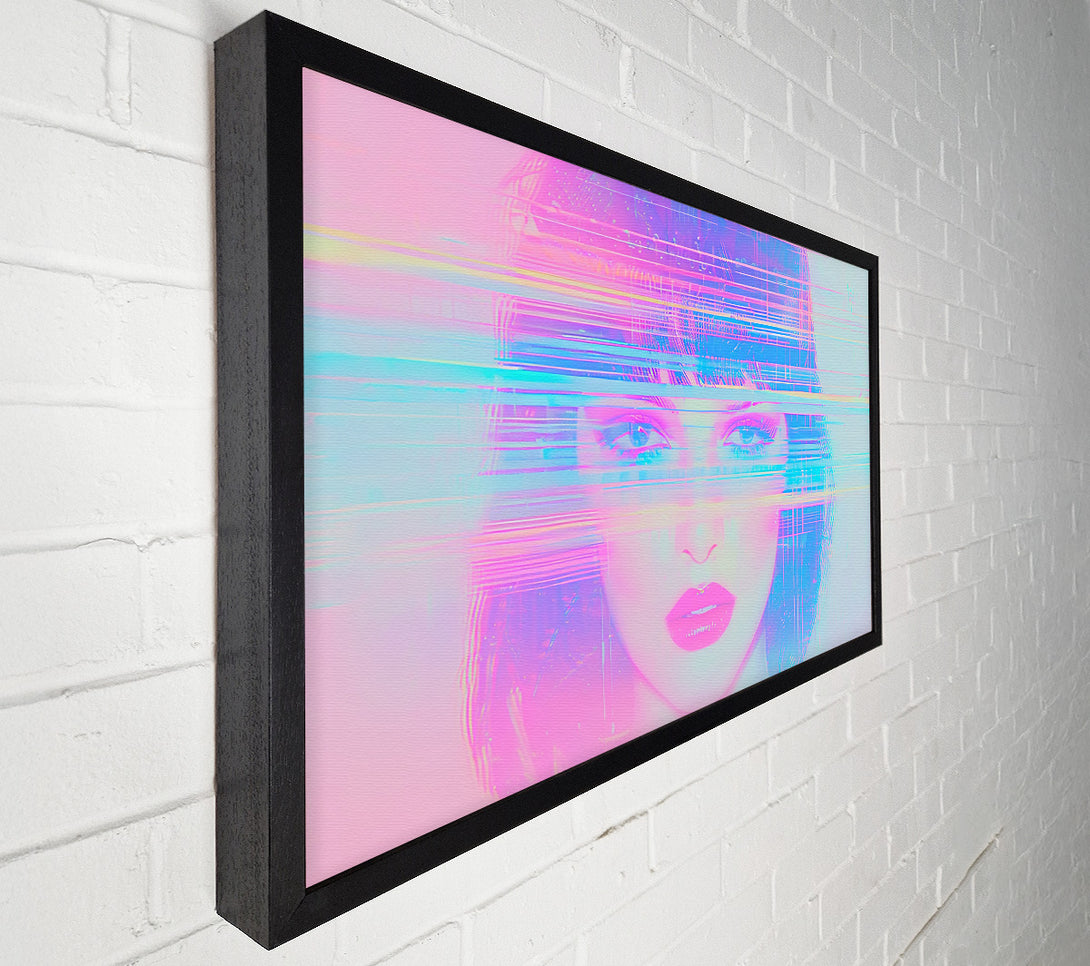  A Canvas Print of Blue Glitch Dream Canvas Art