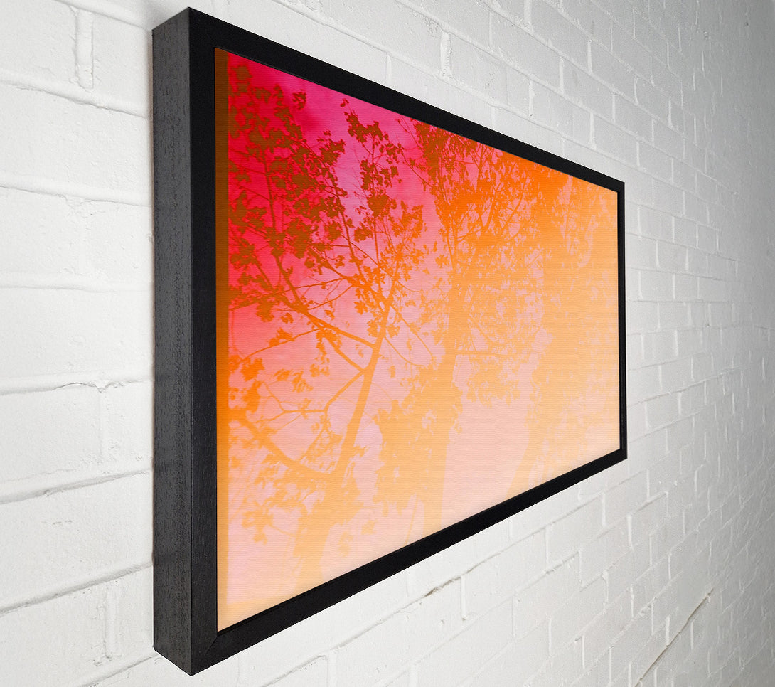  A Canvas Print of Crimson Canopy Dreams Canvas Wall Art
