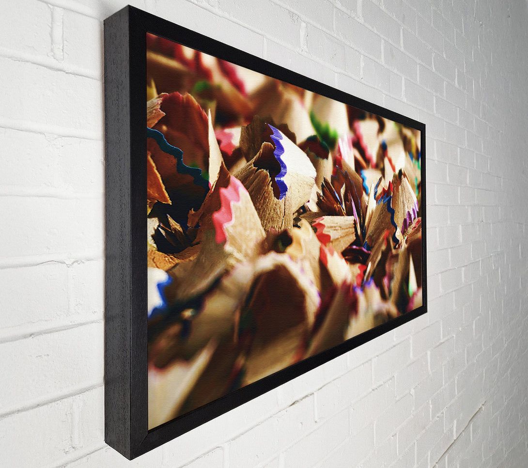  A Canvas Print of Colorful Wood Shavings Canvas Wall Art