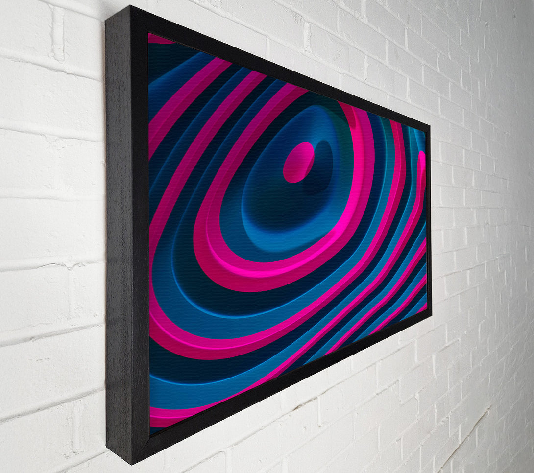  A Canvas Print of Cyan And Magenta Layers Canvas Wall Art