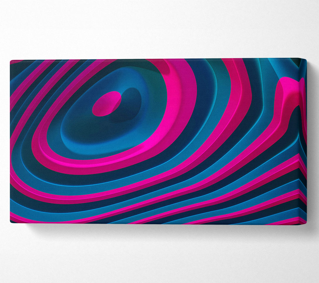  A Canvas Print of Cyan And Magenta Layers Canvas Wall Art