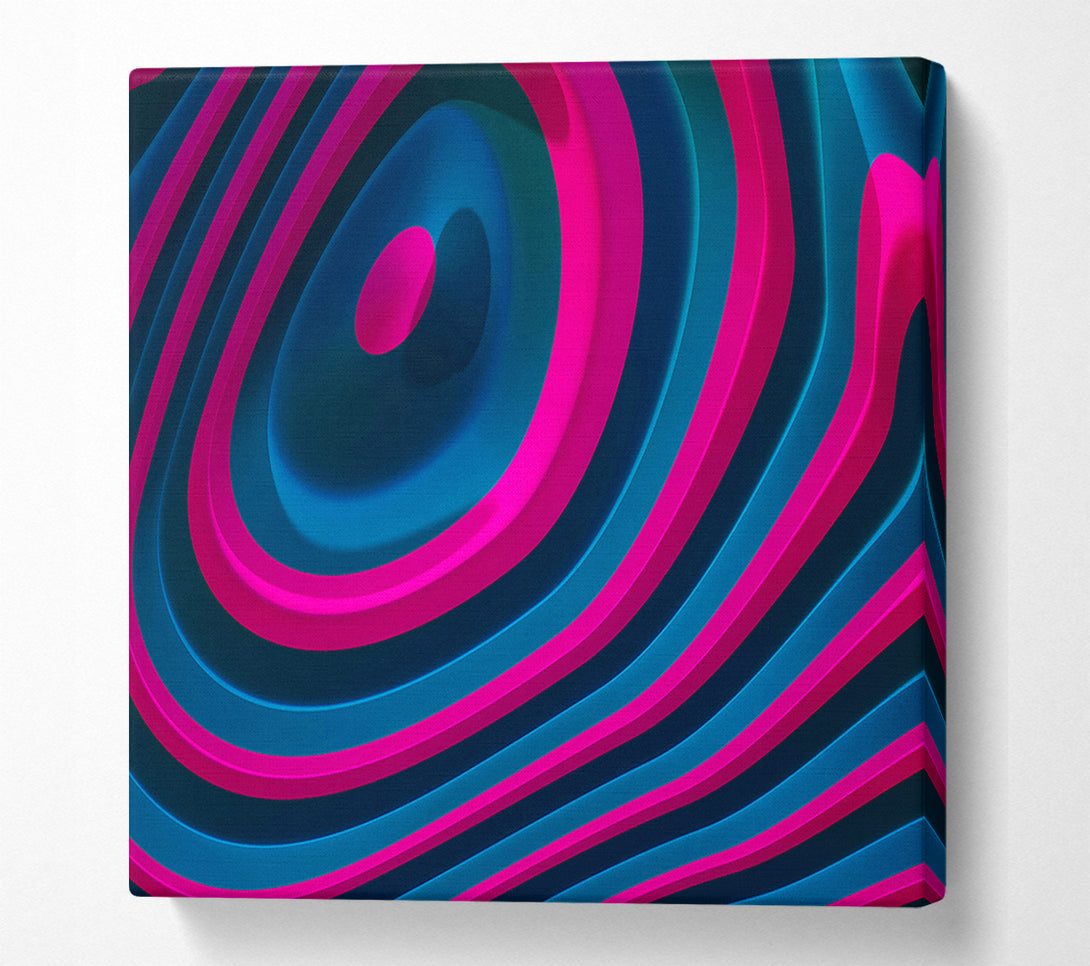  A Canvas Print of Cyan And Magenta Layers Canvas Wall Art