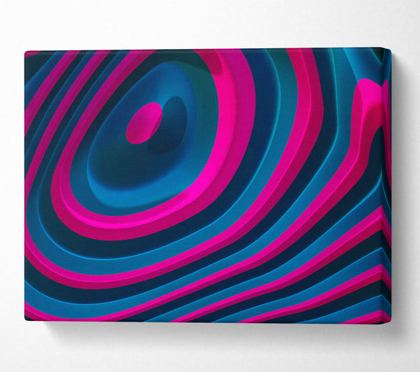  A Canvas Print of Cyan And Magenta Layers Canvas Wall Art