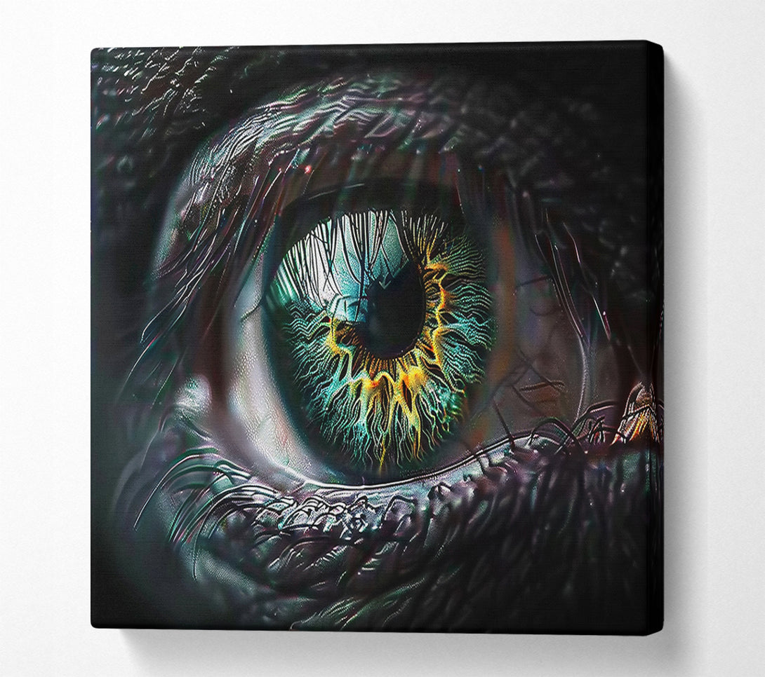  A Canvas Print of Emerald Eye'S Gaze Canvas Wall Art