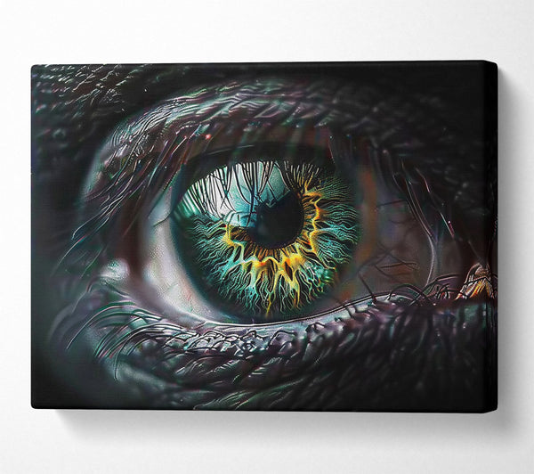  A Canvas Print of Emerald Eye'S Gaze Canvas Wall Art