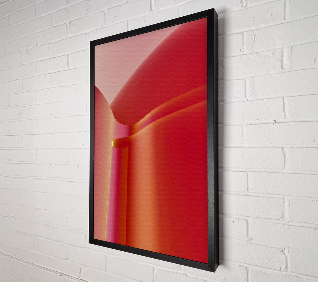  A Canvas Print of Crimson Curvature Study Canvas Wall Art
