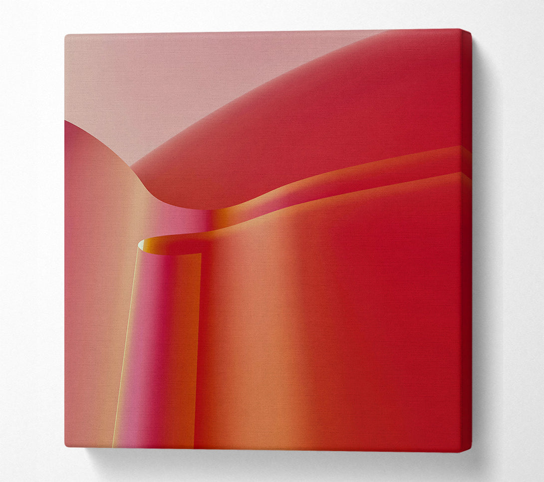  A Canvas Print of Crimson Curvature Study Canvas Wall Art