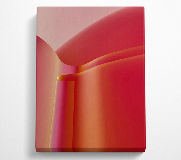  A Canvas Print of Crimson Curvature Study Canvas Wall Art