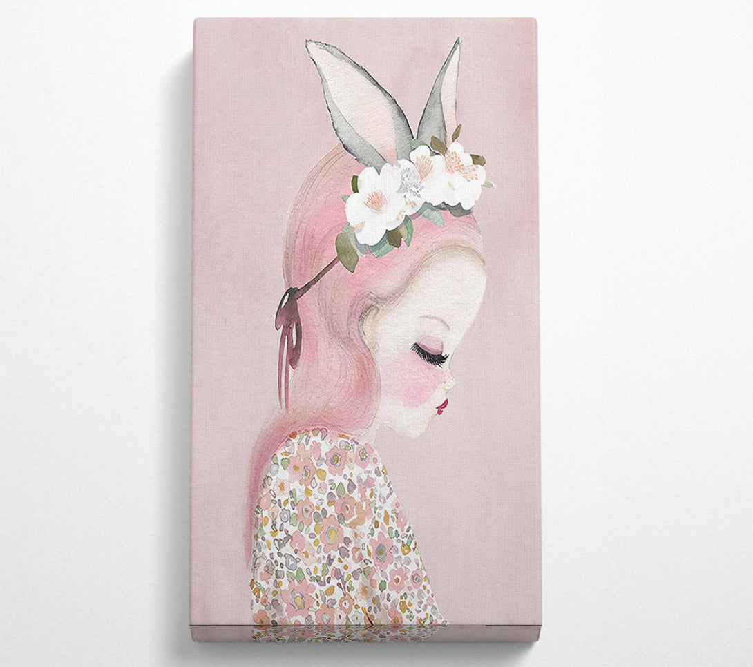  A Canvas Print of Bunny Ear Lady Canvas Wall Art