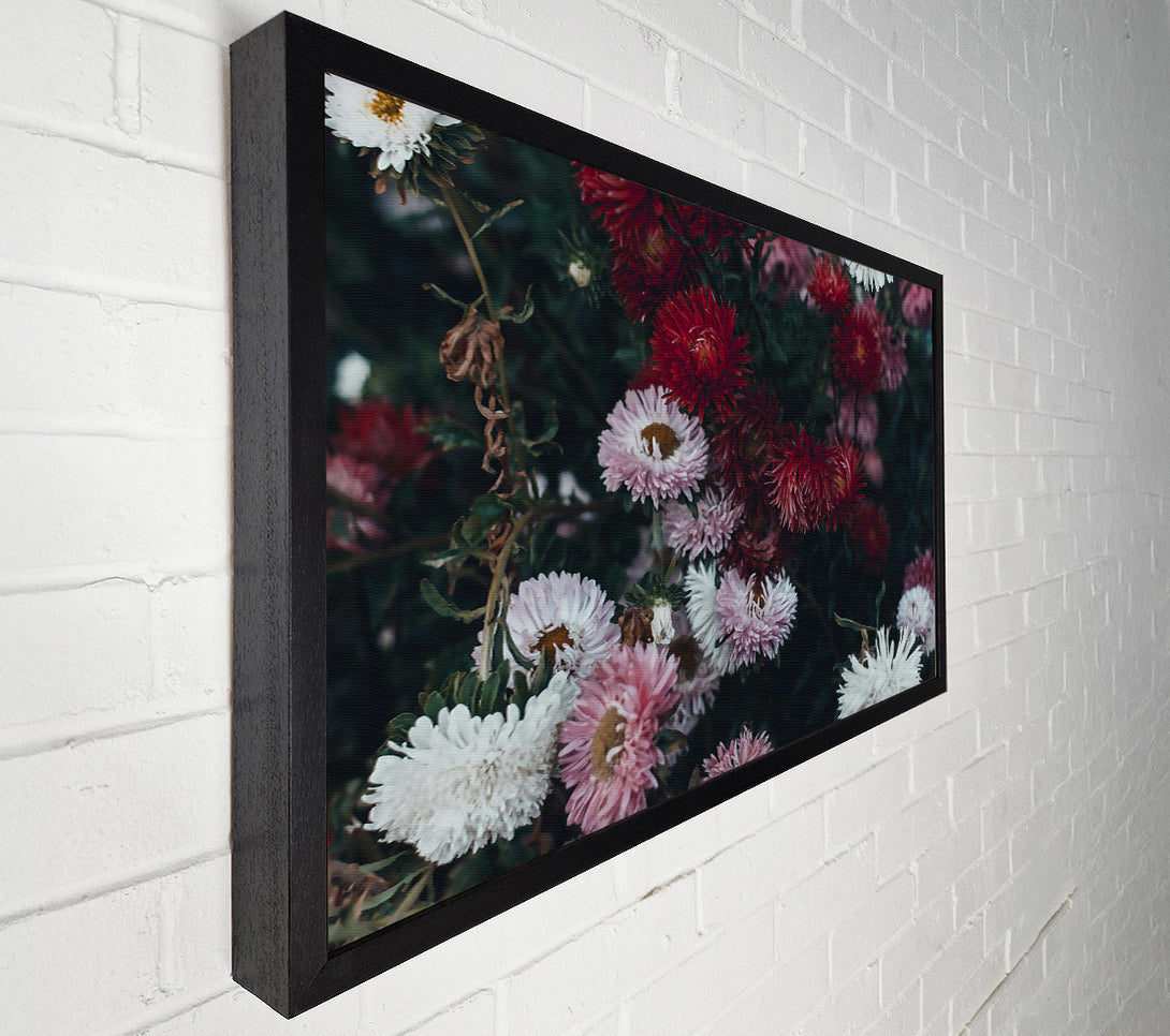  A Canvas Print of Crimson Floral Bloom Canvas Print