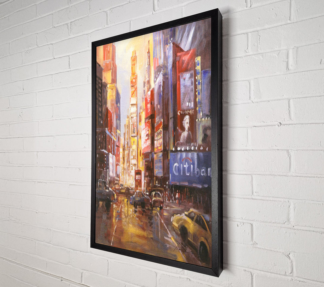  A Canvas Print of Busy Street Canvas Print