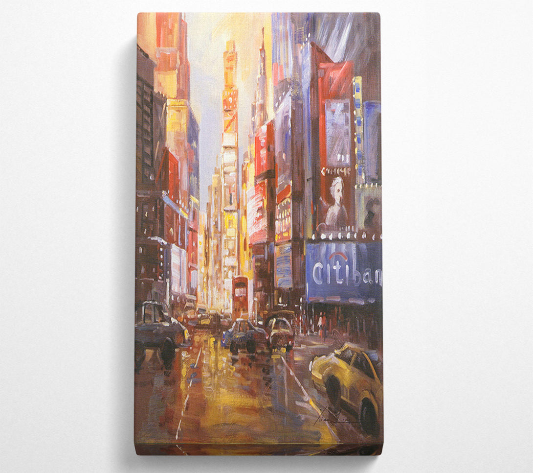  A Canvas Print of Busy Street Canvas Print