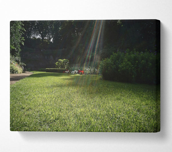  A Canvas Print of Emerald Sunbeams Canvas Print