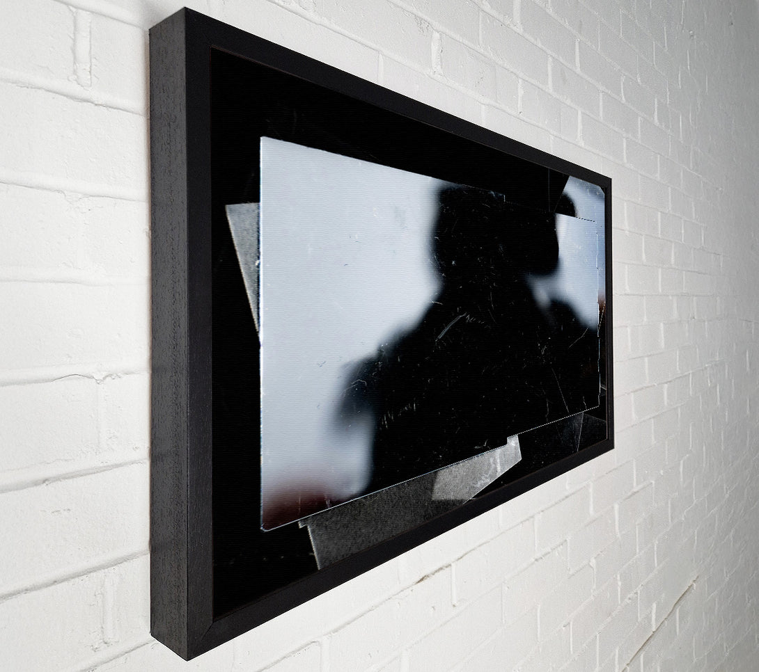  A Canvas Print of Black Scratched Reflections Canvas Art